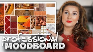 How to create an interior design moodboard LIKE A PRO MY MOODBOARD PROCESS  InDesign tutorial [upl. by Eilsil804]