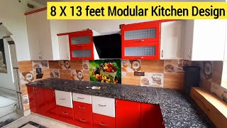 8 X 13 feet Modular Kitchen Walkthrough  घर का किचन कैसे बनाए [upl. by Wenonah655]