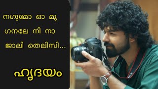 Nagumo Song Lyrics  Hridayam Song  Pranav mohanlal [upl. by Lrad]