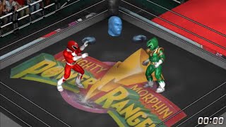 Red Ranger vs Green Ranger  Jason vs Tommy  MMPR Power Rangers Collide Zordon is Referee [upl. by Tracee962]