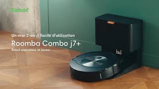 Le robot aspirateur et laveur 2en1 avec lingette rétractable  Roomba® Combo® j7  iRobot® [upl. by Ytram]