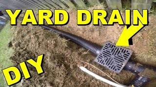 Yard Drain French Drain Do it Yourself Project [upl. by Hadihahs612]