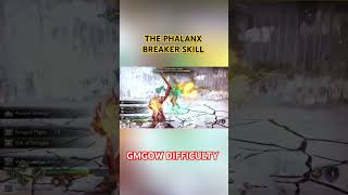 Technical Spear Oneshot Phalanx Breaker Skill godofwar gowragnarok gaming kratos [upl. by Justina454]