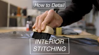 How To Detail Your Cars Interior Stitching [upl. by Adnahsor]