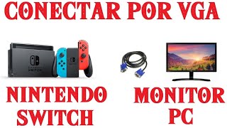 CONECTAR SWITCH a MONITOR de PC por VGA [upl. by Grosberg39]