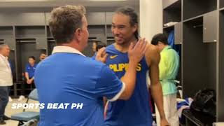 Gilas dugout celebration after winning Asian Games gold medal vs Jordan [upl. by Hart137]