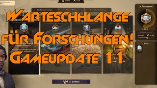 Warteschlange für Forschungen Gameupdate 11 Anno 1800 Season 3 [upl. by Epner]