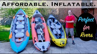 Inflatable Kayak Comparo Intex Explorer K2 vs Intex Excursion Pro K2 vs Decathlon Itiwit X100 3P [upl. by Airogerg854]