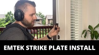 Emtek Strike Plate Install [upl. by Legnalos]