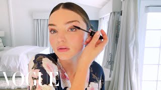 Miranda Kerr Applies Her Glowing Wedding Day Makeup  Beauty Secrets  Vogue [upl. by Tertias]