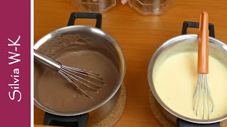 Pudding kochen  Pudding  Variationen  Schoko und Vanille [upl. by Loseff316]