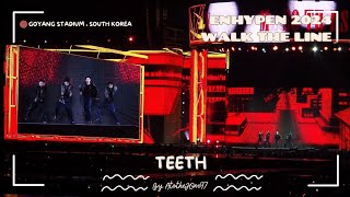 Teeth  ENHYPEN WALK THE LINE GOYANG FANCAM LIVE PERFORMANCE [upl. by Enninaej]