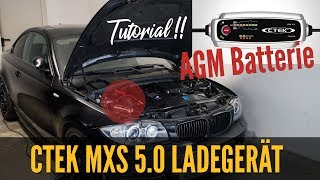 CTEK MXS 50 Ladegerät  REVIEW  AGM Autobatterie laden TUTORIAL  CTEK MXS 5 Test [upl. by Henriques]