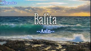 Balita ASIN Karaoke Version [upl. by Pirbhai504]