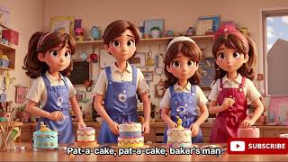 AI Image  PataCake PataCake  Nursery Rhymes amp Kids Songs Preschool Songs Toddler Tunes [upl. by Amsirac714]