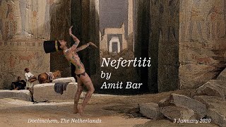 Art video Nefertiti bodypainting by Amit Bar EDSA content [upl. by Aubreir]