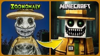 Zoonomaly Game vs Minecraft  Zoonomaly Horror Game  Zookeeper Monster Fox Smile Cat [upl. by Notffilc]