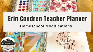 Erin Condren Teacher Planner used for Homeschooling  How I Modify the ECTP for past 6 years [upl. by Rocca518]