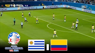 eFootball Pes 21 Gameplay  Uruguay vs Colombia 01  SEMIFINAL  Copa América 2024 [upl. by Bara]