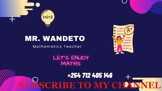 COMMERCIAL ARITHMETIC II  INCOME TAX  FORM 3 MATH  PART 1  MR WANDETO [upl. by Dabbs]