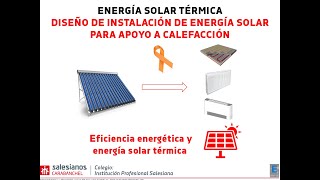 Diseño de instalación solar térmica para apoyo a calefacción [upl. by Annawyt]