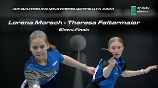 Lorena Morsch  Theresa Faltermaier I Finale Deutsche Meisterschaften Jugend 15 2023 [upl. by Koren]