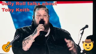 Jelly Roll talks about Toby Keith and his impact [upl. by Teriann]