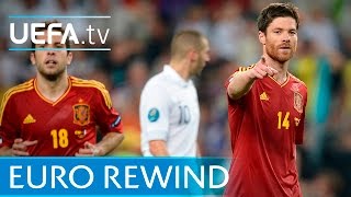 UEFA EURO 2012 highlights Spain 20 France [upl. by Heron]