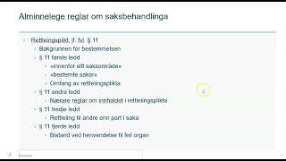 Innføring i forvaltningsrett for helse og sosialarbeidere  video 6 [upl. by Inahpets685]