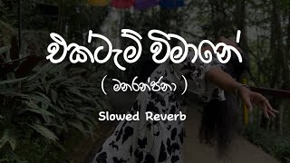 එක්ටැම් විමානේ  Manaranjana  Slowed Reverb [upl. by Young]