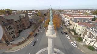 Monuments on Monument Ave Richmond VA [upl. by Ellerihs]