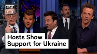 Late Night Show Hosts Speak Out About Ukraine [upl. by Aynot]