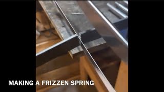 Making a frizzen spring [upl. by Undry]