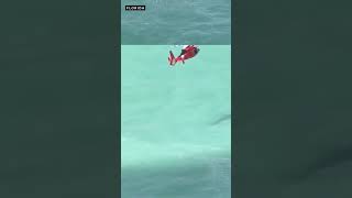 Man floating on cooler saved in water rescue [upl. by Anilehcim164]