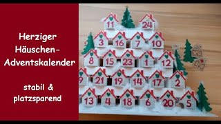 Herziger Häuschen Adventskalender  stabil amp platzsparend  Stampin´ Up® [upl. by Notrom]