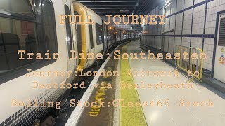 Southeastern from London Victoria to Dartford via Bexleyheath  Full Journey [upl. by Odnavres570]