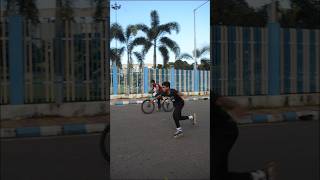 Cycle Vs Skate Drag Race🔥😱 Wait for End  shorts cycle skating [upl. by Ahsim280]