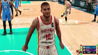 LIVE SPAIN vs GREECE  NBA 2K24 Full Gameplay  NBA 2K24 PS4 Simulation [upl. by Ettenim]