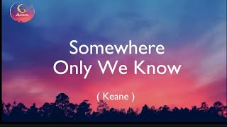 Keane  Somewhere Only We Know Lyrics [upl. by Inaffets]