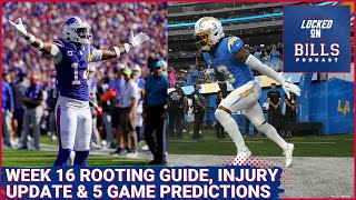 Buffalo Bills vs Los Angeles Chargers AFC Rooting guide injury update amp predictions for Saturday [upl. by Kier]