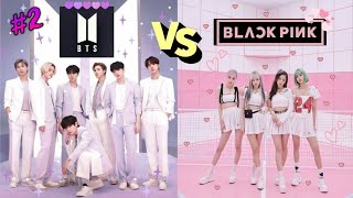 BTS💜vs BLACK PINK 🖤💗  bts vs black pink challenge  PART  2 🔥 [upl. by Salomie]