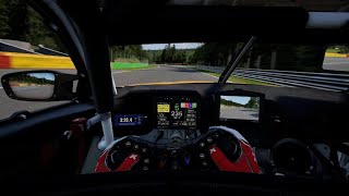 Assetto Corsa Competizione Test session in private lobby at Circuit de Spa Francorchamps Driver POV [upl. by Goerke]