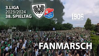 Fanmarsch  Aufstieg SC Preußen Münster  2Liga 20232024 [upl. by Airbmat]