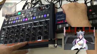 Drumbrute impact 41 volca nubass [upl. by Sorgalim]