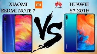 XIAOMI REDMI NOTE 7 VS HUAWEI Y7 2019 [upl. by Milburr]