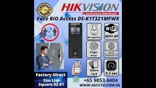 HIKVISION Facial Recognition DS K1T321MFWX Setup Guide Most Economy Face Access Fingerprint RFID [upl. by Ynoffit251]