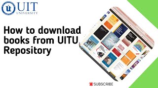 How to Download books from UITU Repository [upl. by Anuahc]