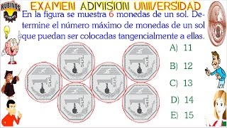 RAZONAMIENTO LÓGICO CON MONEDAS EJERCICIO RESUELTO DE EXAMEN UNI ADMISIÓN UNIVERSIDAD DE INGENIERÍA [upl. by Yemerej763]