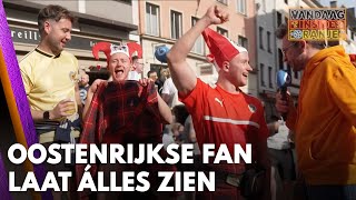 Supporter van Oostenrijk laat álles zien voor de camera van Tom Staal  VANDAAG INSIDE ORANJE [upl. by Clemen616]