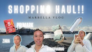 MARBELLA VLOG  myday and shopping haul 🩵 [upl. by Ahsaet907]